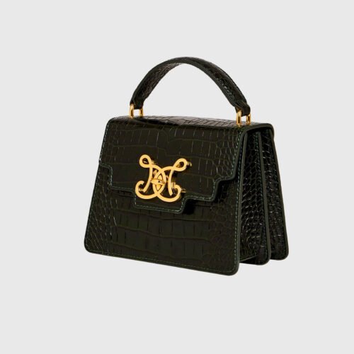 Signature Baby Faux Croc<span> - </span>Deep Evergreen