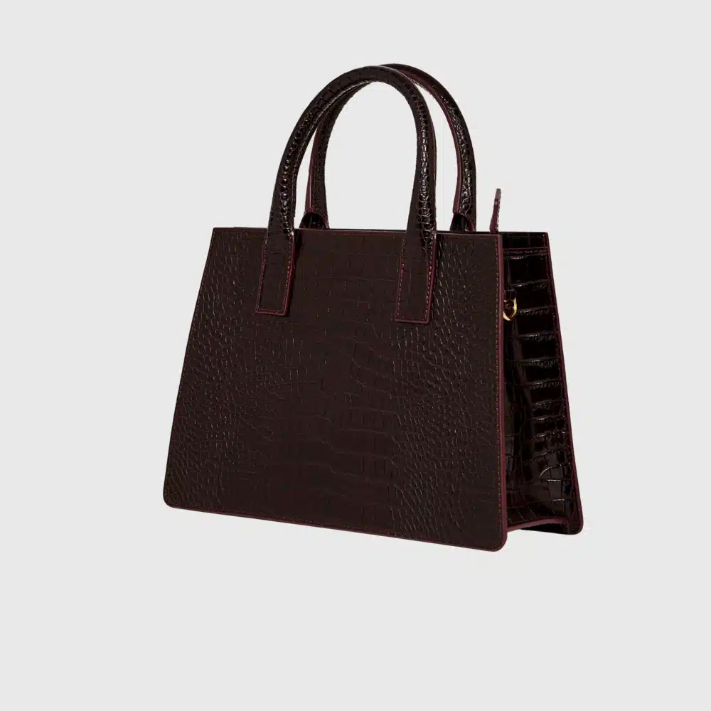 Bonjour Faux Croc - Cherry Red