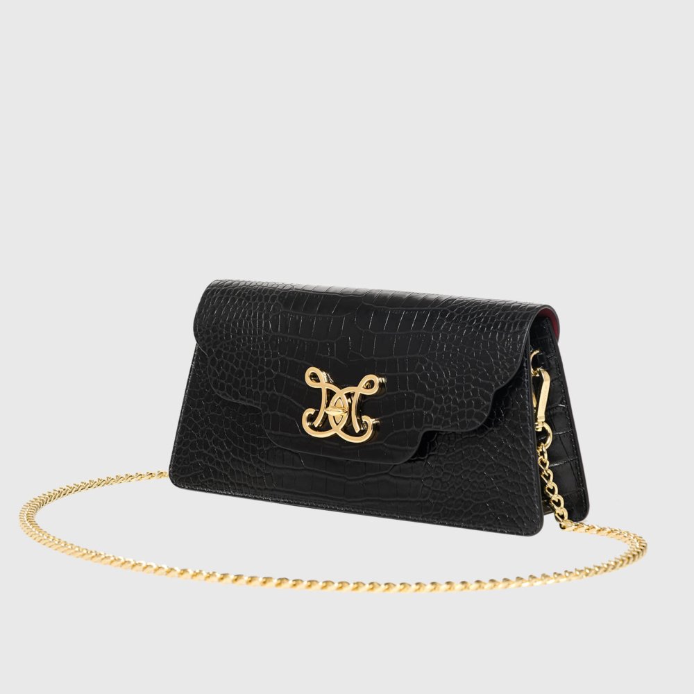 Finto coccodrillo - Nero onice