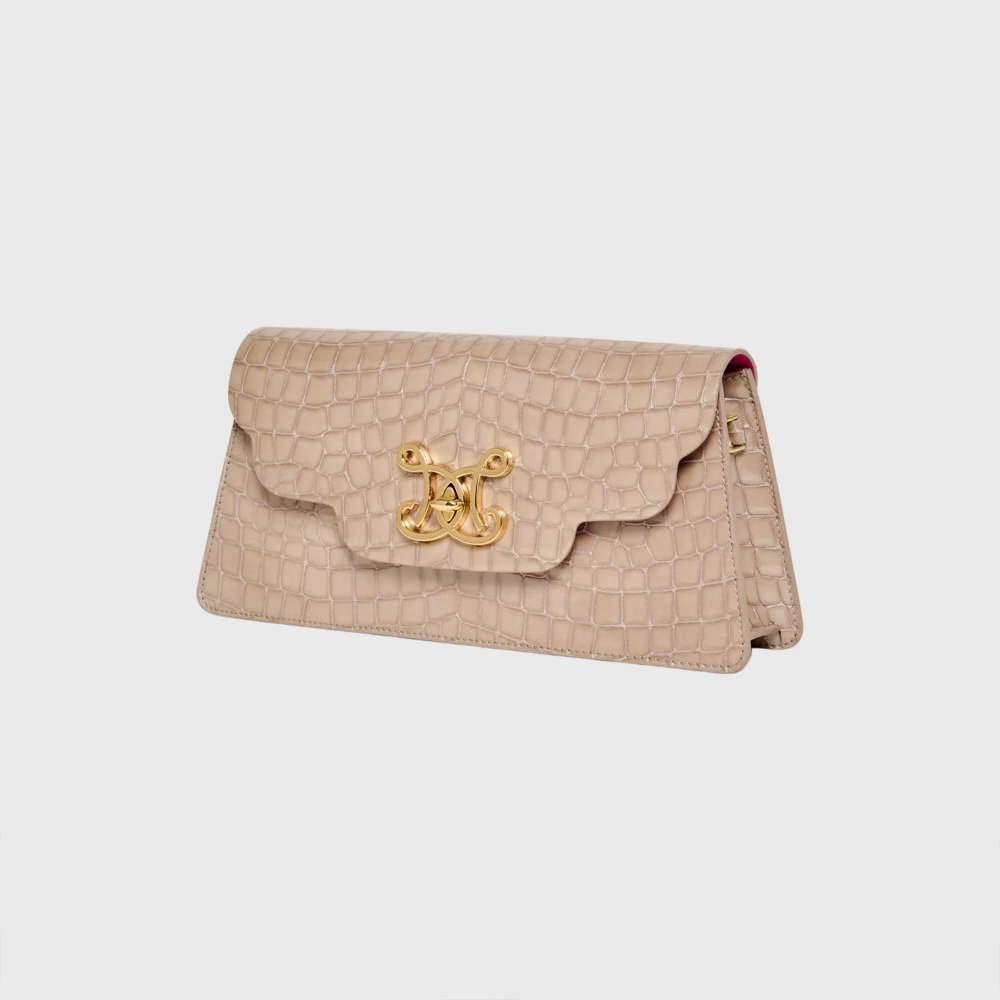 Signature Fancy Coccodrillo finto - Caffè latte