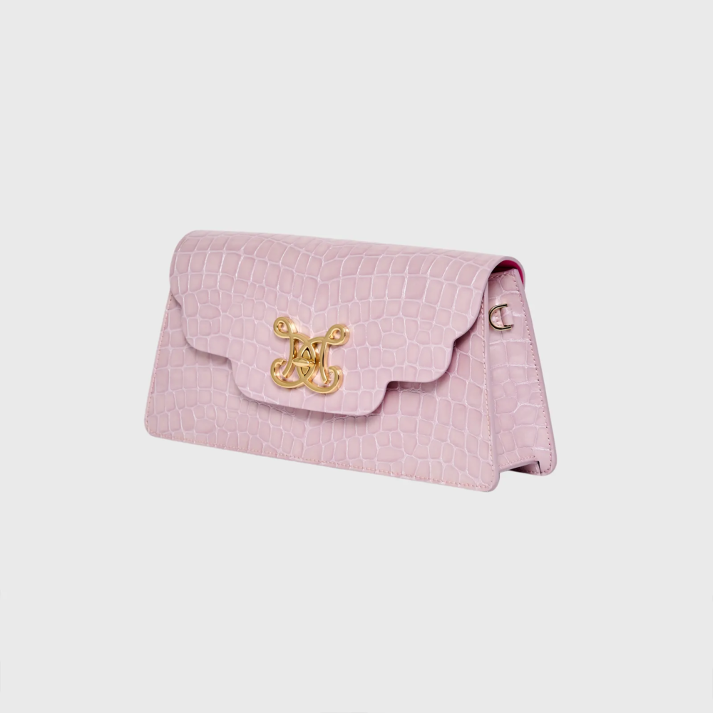 Signature Fancy Coccodrillo Finto - Rosa Cipria