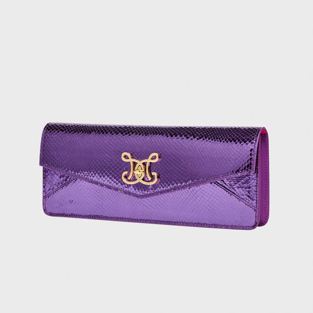 ENVELOPE CUT FAUX SNAKE - SAINT-TROPEZ DUSK