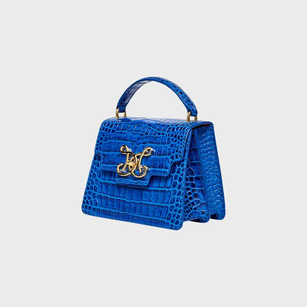 BABY FAUX CROC - CAPRI BLUE